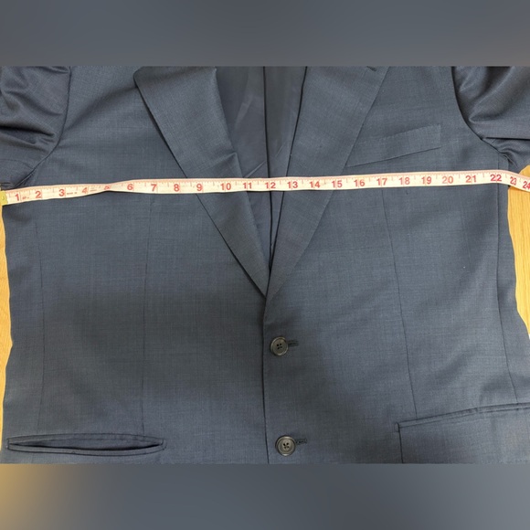 Bruno Magli Roma Blazer | Made in Italy | 100% Wool Super 100’s | Navy Size 44 L - Picture 9 of 11